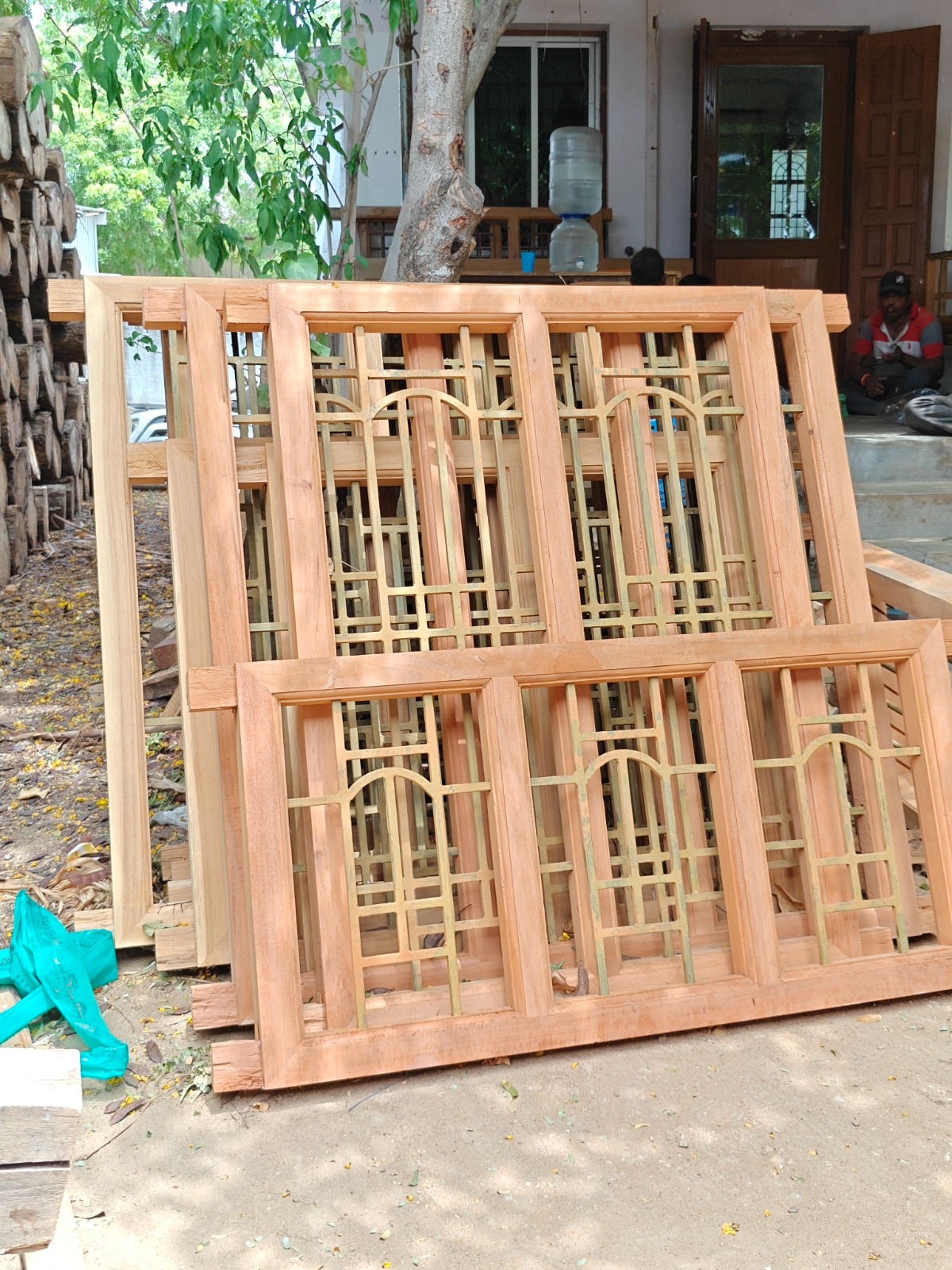 Finished wood frames